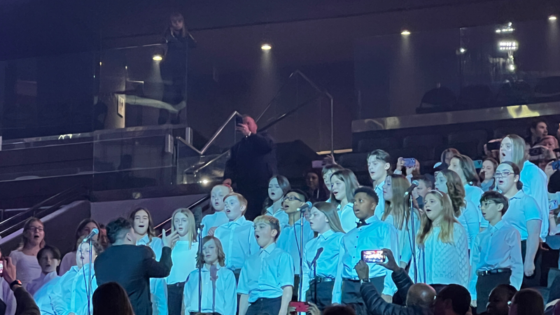 B101 2024 Christmas Choir Competition Winners Open for Trans-Siberian Orchestra at Wells Fargo Center