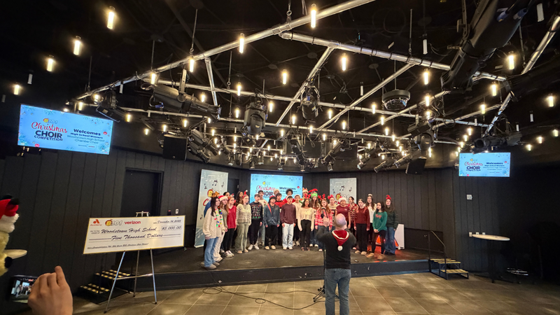 B101's 2025 High School Christmas Choir Competition Champions Woodstown High School Performs at B101