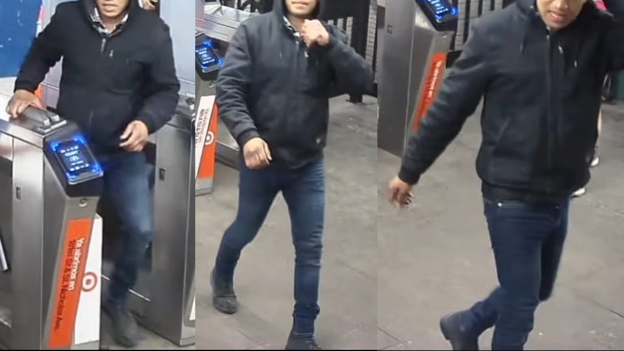 Man sought in attempted robbery inside Upper Manhattan subway station
