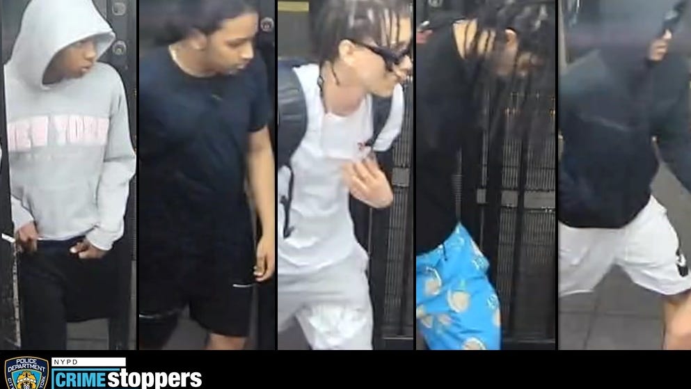 Teen boy stabbed in Brooklyn subway train, 5 suspects sought
