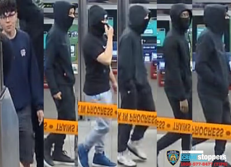 Cops are searching for six suspects after a 13-year-old boy was violently robbed at a Flatbush subway station on June 4, 2023