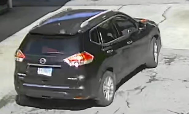 The Nissan Rogue was last seen headed westbound on East 135th Street, police said