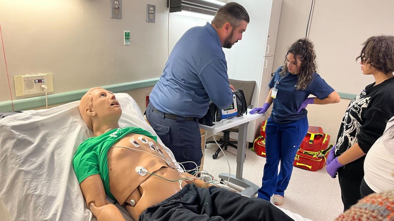 Marlyn Valentin, 17, is one of the Camden students getting EMT training.
