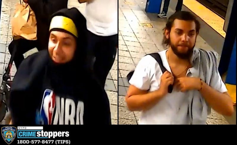 Police are searching for two suspects in Sunday's stabbing at the Broadway Junction station in Cypress Hills