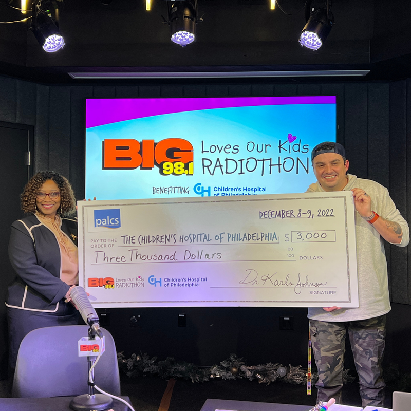 Thank you to PALCS, our 12PM-1PM Power Hour Sponsor on 12/8 for our 21st Annual BIG 98.1 Loves Our Kids Radiothon