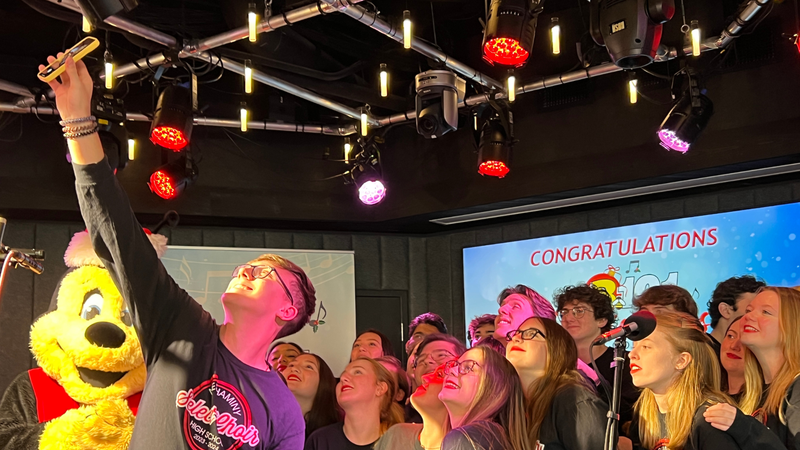 B101's 9-12 Division 2023 Christmas Choir Competition Champions Neshaminy High School Perform at B101