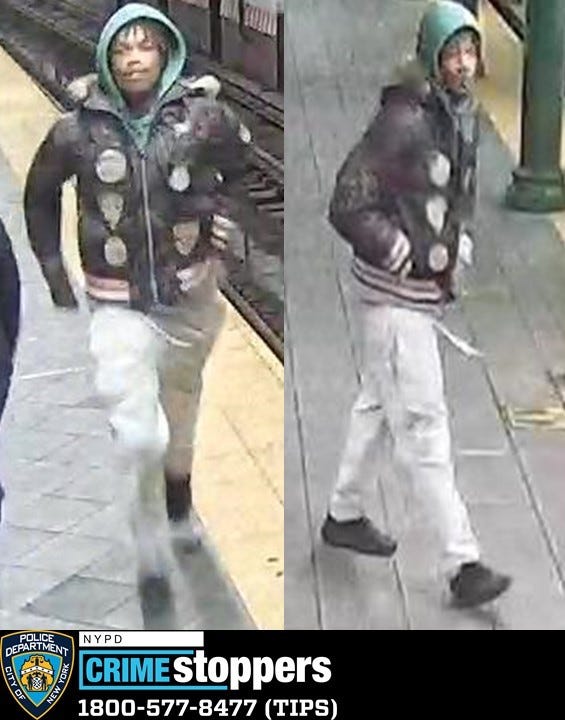 Police are searching for this man in an attack at the 59th Street–Columbus Circle station on Jan. 17