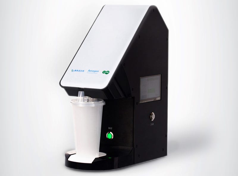 Convidecia Air is a COVID-19 vaccine that is inhaled as a fine mist through the mouth from the spout of a cup. 