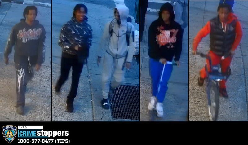 Woman, 18, hit by stray bullet outside Brooklyn restaurant, 5 sought