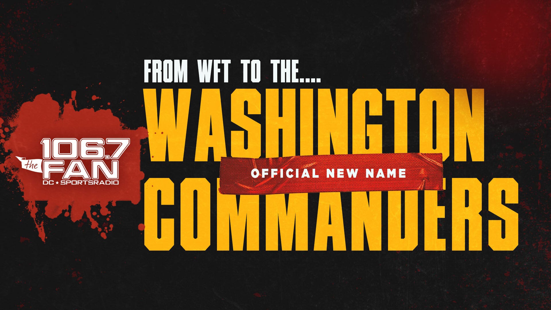 Washington Football Team reveals 'Washington Commanders' as new team name