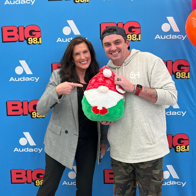 Dawn Stensland of 1210 WPHT with Coop at 21st Annual BIG 98.1 Loves Our Kids Radiothon