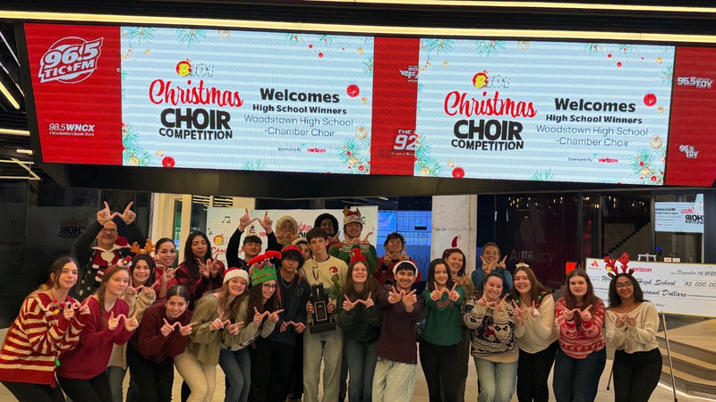B101's 2025 High School Christmas Choir Competition Champions Woodstown High School Performs at B101