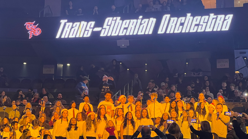 B101 2023 Christmas Choir Competition Winners Open for Trans-Siberian Orchestra at Wells Fargo Center