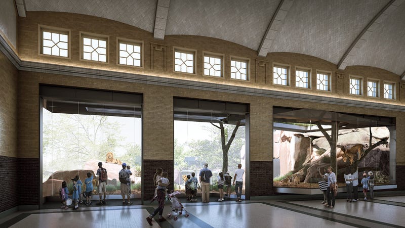 Kovler Lion House rendering - Lincoln Park Zoo