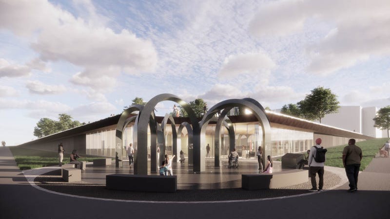 The final design for the permanent memorial for the victims of the white supremacist attack at Tops Friendly Market on May 14, 2022, which claimed the lives of 10 Black people.
