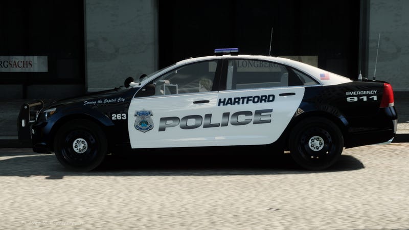 A Hartford Police cruiser.