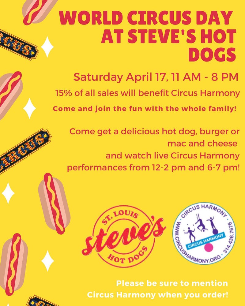 World Circus Day with Circus Harmony and Steve's Hot Dogs