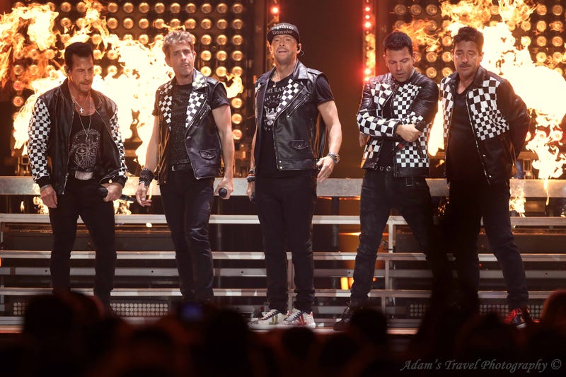 The New Kids on the Block on stage