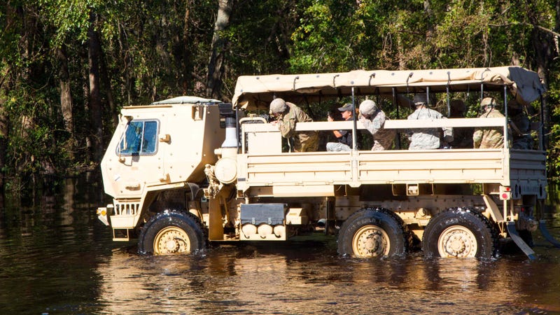 When hurricanes strike, uniformed military services respond