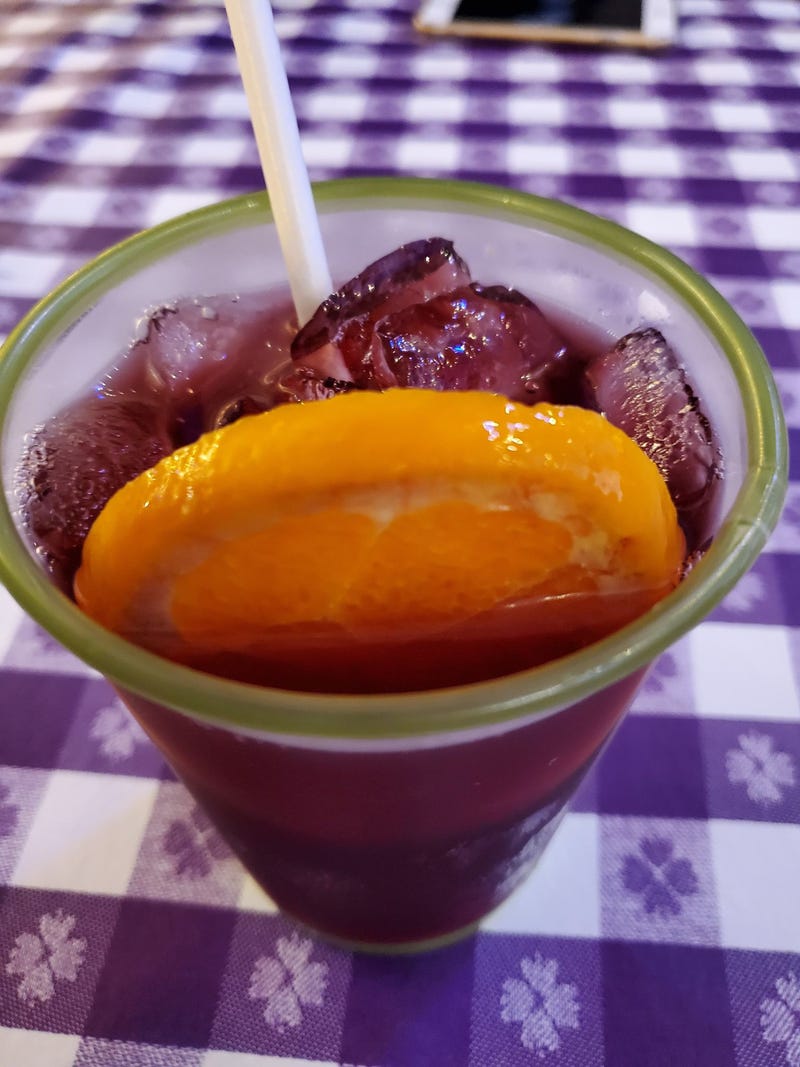 Boysenberry sangria at Knotts Berry Farm's 100th anniversary celebration