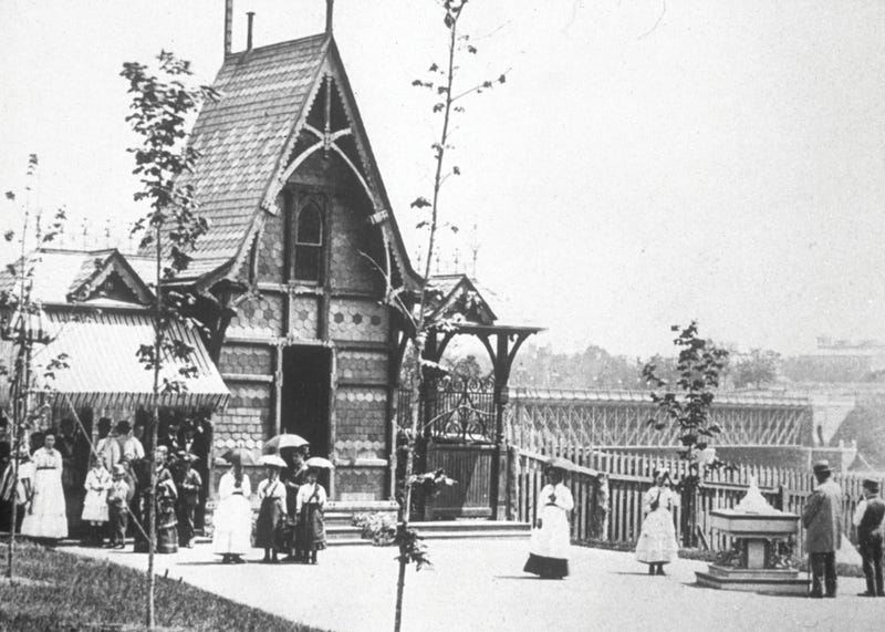 The Philadelphia Zoo on opening day, July 1, 1874.