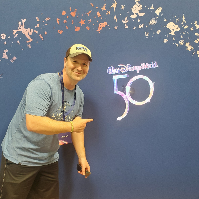 Bill at the Walt Disney World 50th Celebration