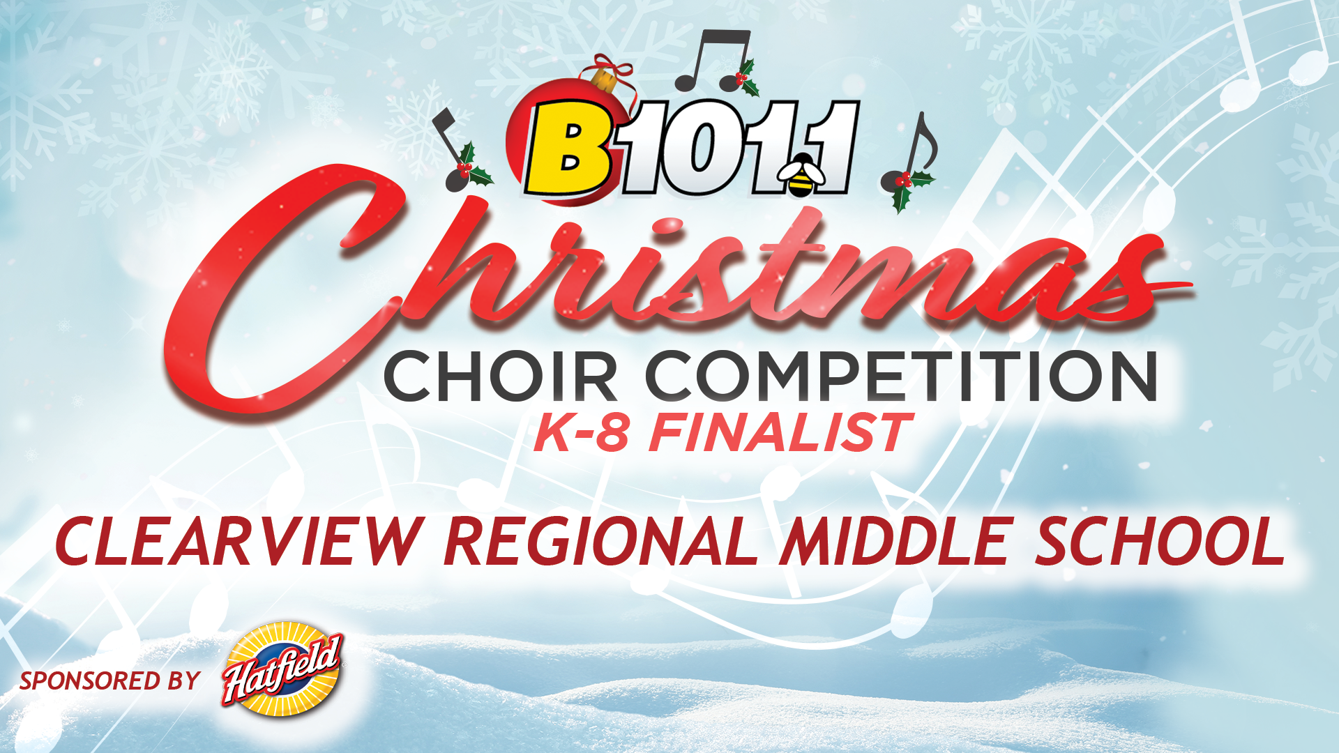 Clearview Regional Middle School Advances to K-8 Finals of B101.1's 2022 Christmas Choir Competition
