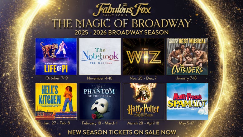 Fabulous Fox 2025-2026 Broadway Season