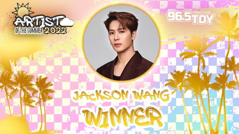 Jackson Wang is the winner of Artist Of The Summer 2022 on 96.5 TDY