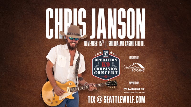 100.7 The Wolf's Operation K9 Companion Concert with Chris Janson