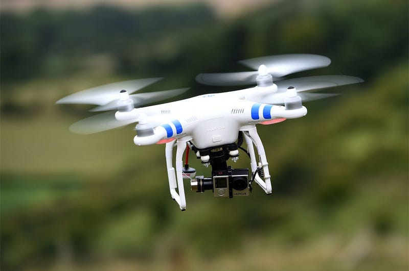 4/3/2017 - Embargoed to 0001 Monday April 3 File photo dated 11/08/15 of a drone in flight. Police are being flooded with reports about drones after a dramatic surge in incidents sparked by the devices, an investigation reveals. (Photo by PA Images/Sipa U