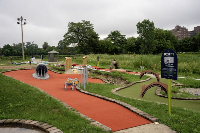 According to Lincoln Park Zoo, the obstacles and sculptures for the 18-hole miniature golf course are all inspired by the 205 species of migratory birds that pass through the park each year.