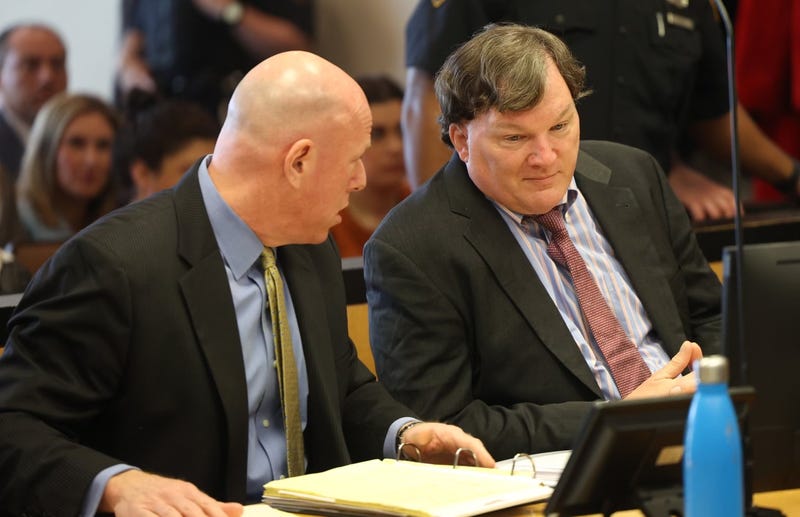 Rex Heuermann appears in court with his attorney Michael Brown on March 28, 2025