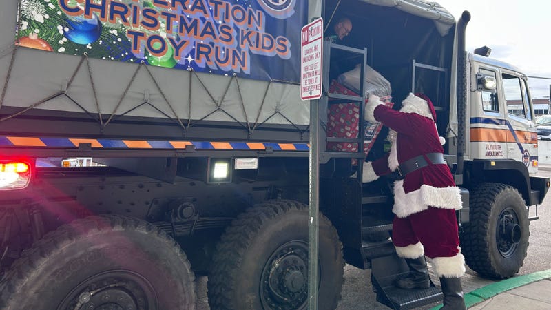 Emergency vehicles loaded with toys for the Operation Christmas Kids Toy Run made their drop-offs last week at two children's hospitals.