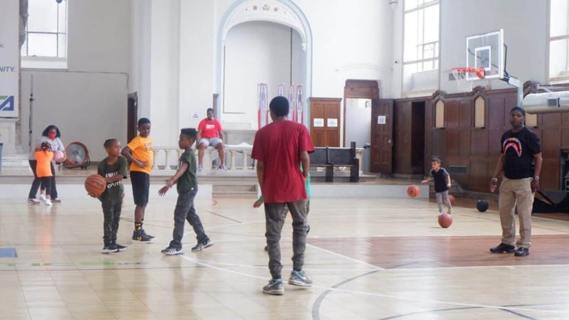 An old Philadelphia church at 1901 Tioga Street has been transformed into a modern youth athletics facility.