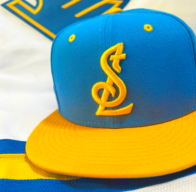 "The STL mark is a bold, treble clef-inspired design that harmonizes St. Louis’ and the Blues’ musical roots."