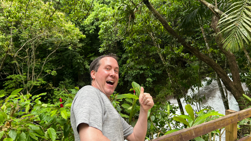 Bobby Smith at Island Gully Falls