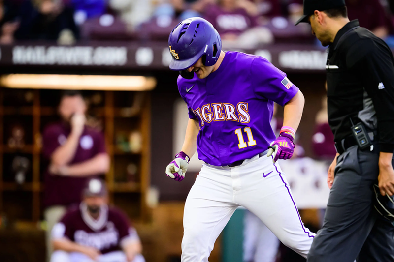 LSU baseball player Josh Pearson