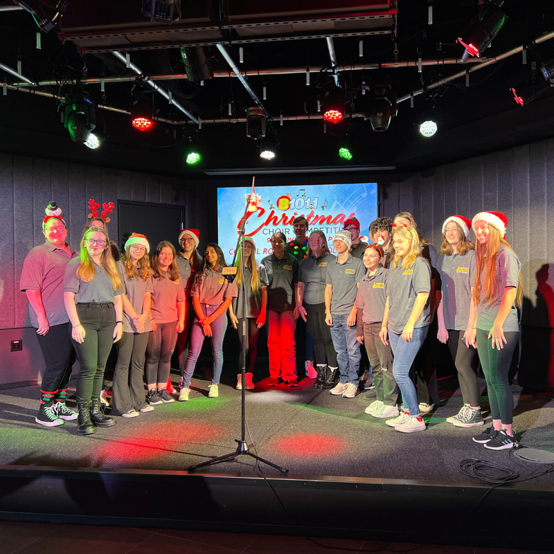 9-12 Christmas Choir Champions Council Rock High School South Perform at B101.1
