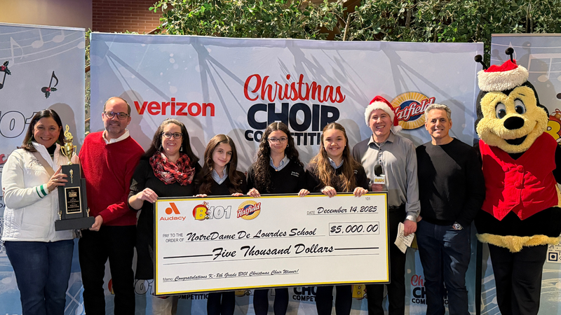 Notre Dame De Lourdes School, B101's 2025 Christmas Choir Competition K-8 Division Champions Open for the Philly Pops: A Philly Holiday Spectacular