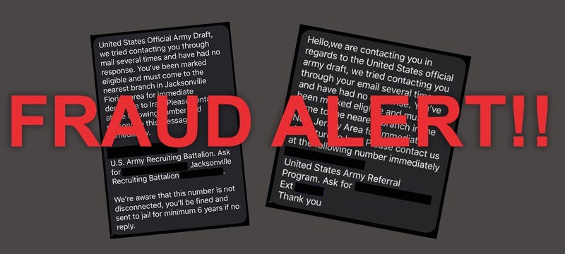 Recruiting fraud alert