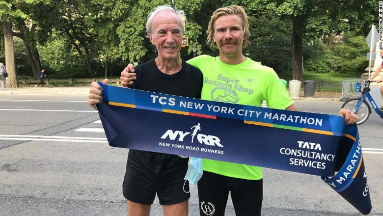 Gary Muhrcke with his grandson