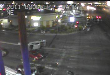 Investigators work on a multi-car crash at Desert Inn and Boulder Highway on September 10th, 2024.