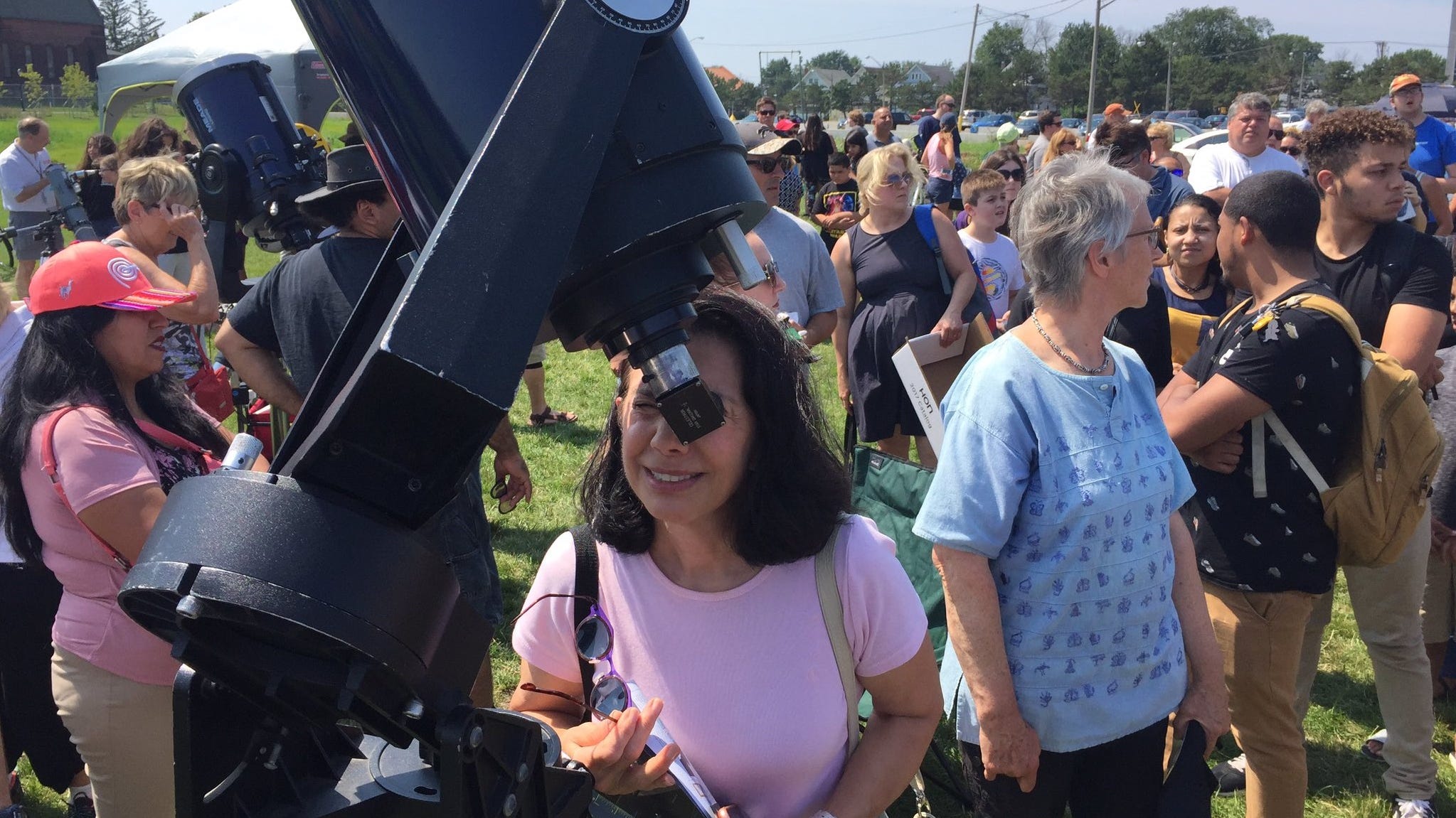 Differences in local eclipse viewing in 2024 from 2017