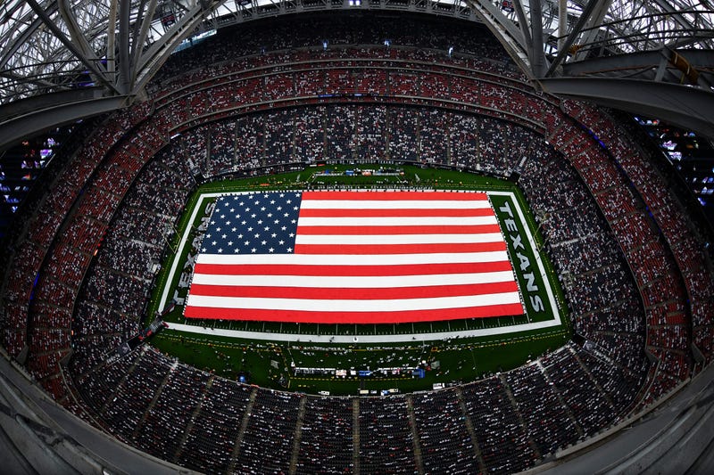 Houston Texans Field American Flag