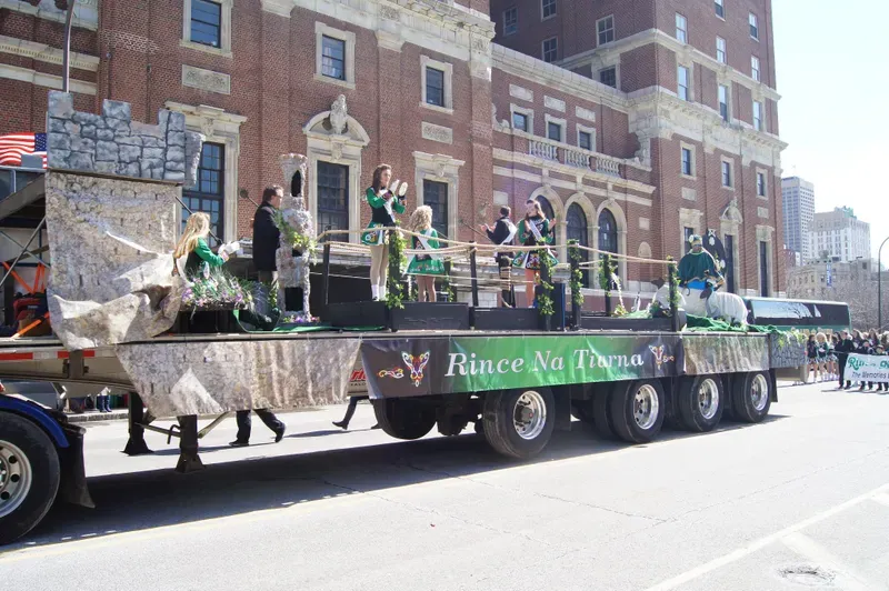 Irish dancers take part in the 2019 St. Patrick's Day Parade, the last in Buffalo before the COVID pandemic.
