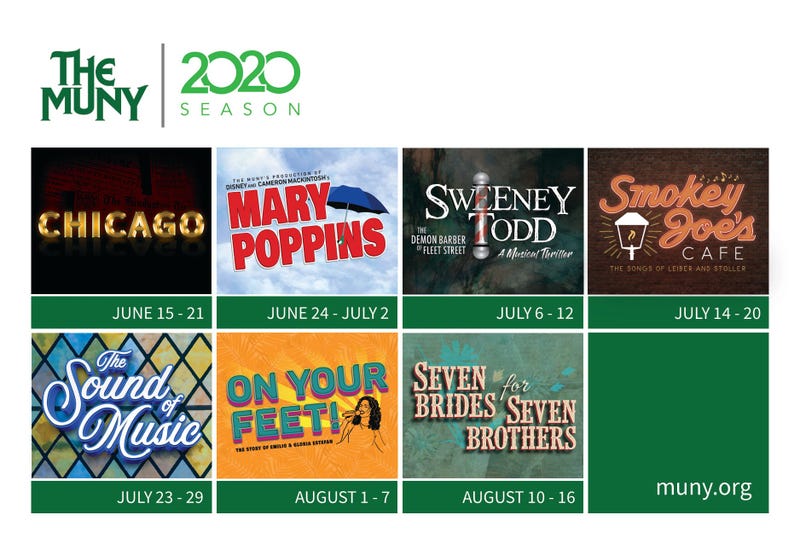 The Muny announces the 2020 season of shows.