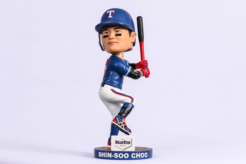Texas Rangers Sin-Choo Shoo bobblehead will be available July 5th.