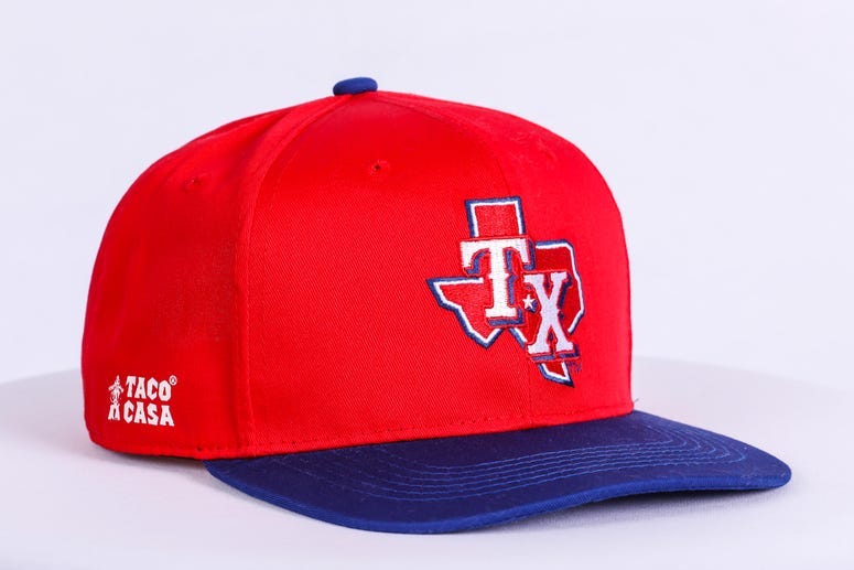 Taco Casa Replica Rangers Cap available on April 3rd.