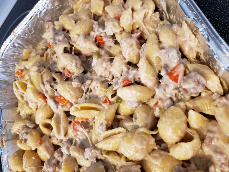 philly cheesesteak pasta